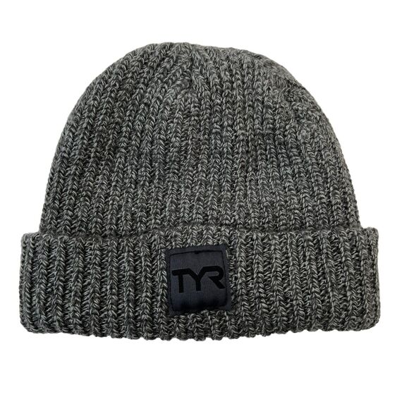 TYR Unisex Cuffed Ribbed Beanie in Gray One Size Challenge USA MTV - Picture 1 of 7